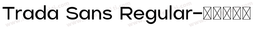 Trada Sans Regular字体转换